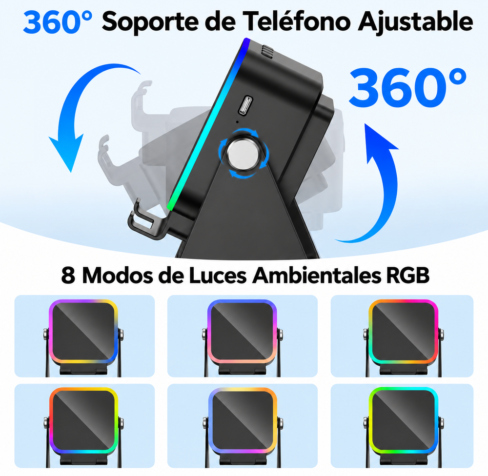 Altavoz Inalambrico con Soporte para Telefono